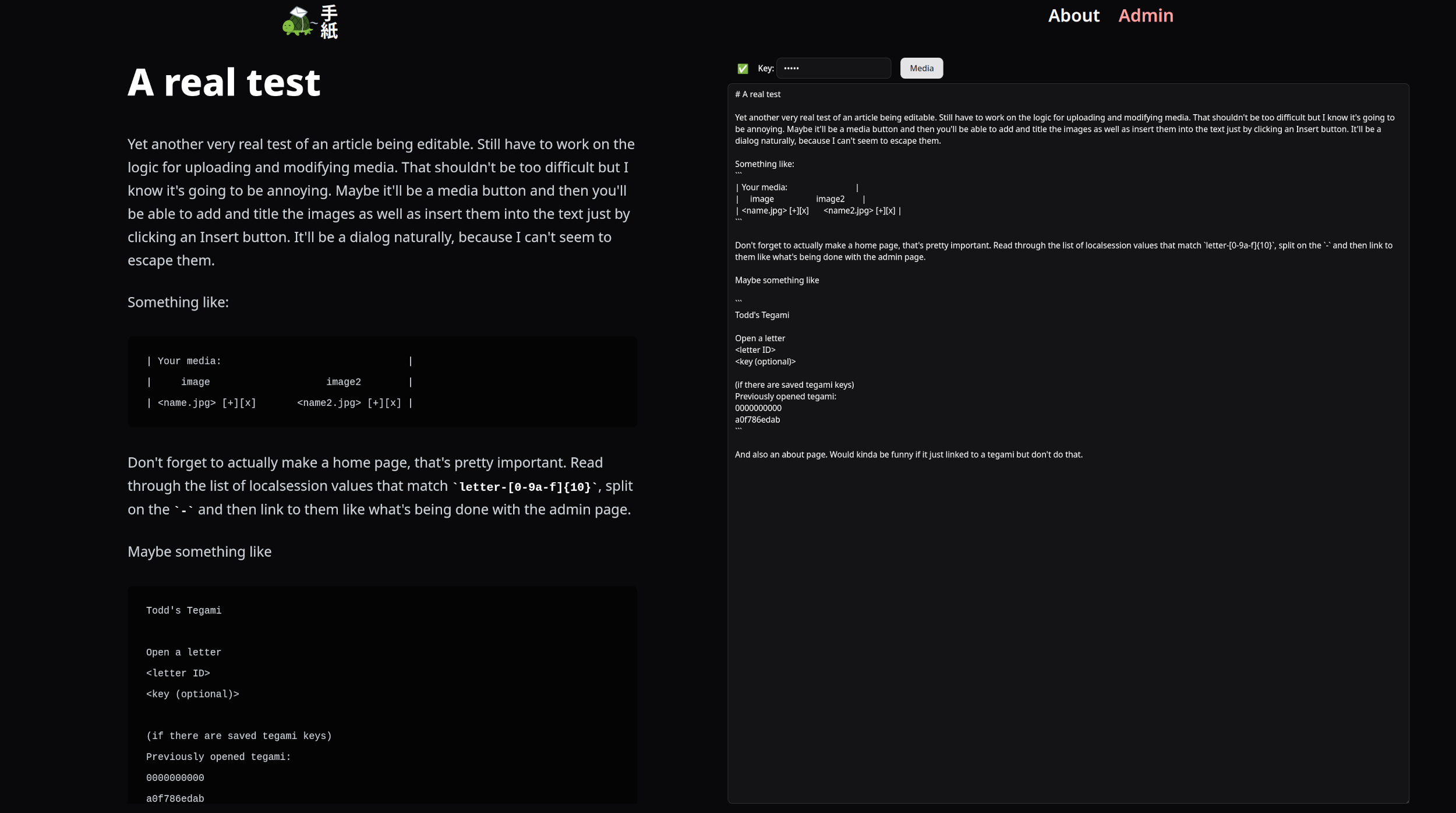 Editor preview